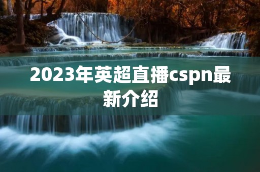 2023年英超直播cspn最新介绍