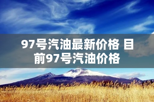 97号汽油最新价格 目前97号汽油价格