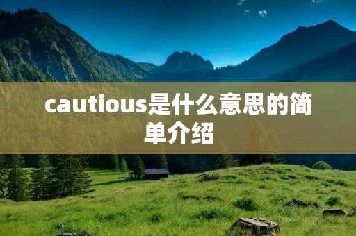cautious是什么意思的简单介绍