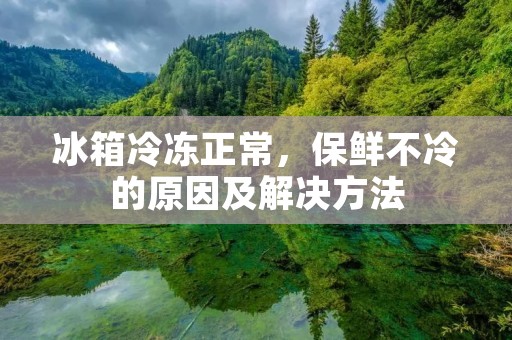 冰箱冷冻正常,保鲜不冷的原因及解决方法 冰箱冷冻正常,保鲜不冷的原因及解决方法