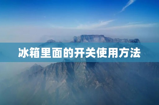 冰箱里面的开关使用方法