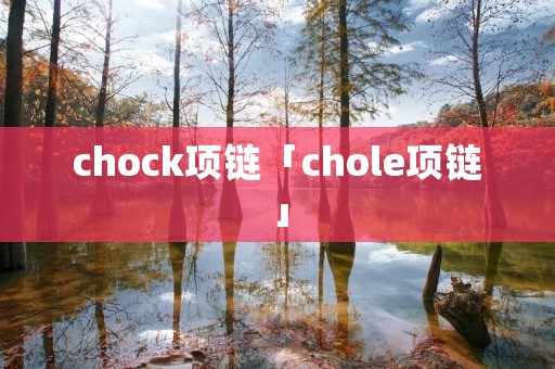 chock项链「chole项链」