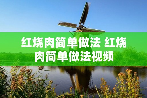 红烧肉简单做法 红烧肉简单做法视频