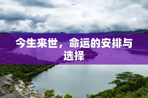 今生来世,命运的安排与选择 今生来世,命运的安排与选择