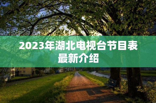 2023年湖北电视台节目表最新介绍