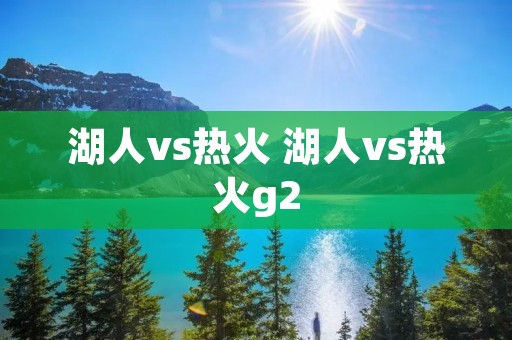 湖人vs热火 湖人vs热火g2