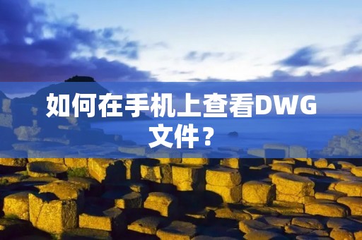 如何在手机上查看DWG文件?