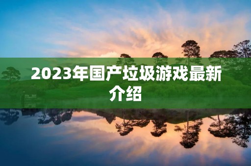 2023年国产垃圾游戏最新介绍