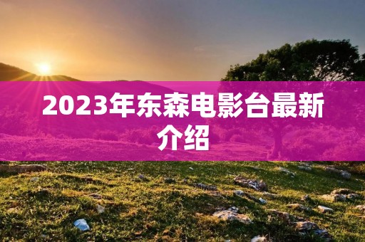2023年东森电影台最新介绍