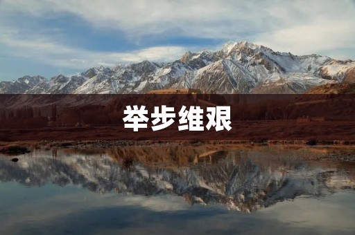 举步维艰:当你的人生遇到困境