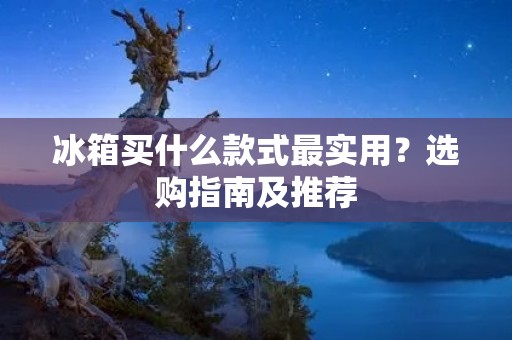 冰箱买什么款式最实用？选购指南及推荐