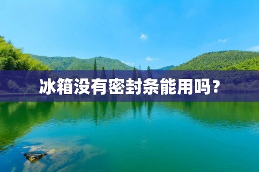 冰箱没有密封条能用吗？