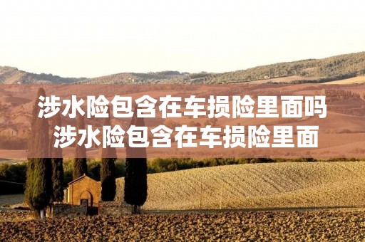 涉水险包含在车损险里面吗 涉水险包含在车损险里面吗什么时候有的