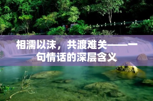 相濡以沫,共渡难关——一句情话的深层含义