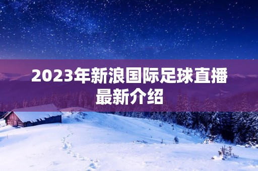 2023年新浪国际足球直播最新介绍