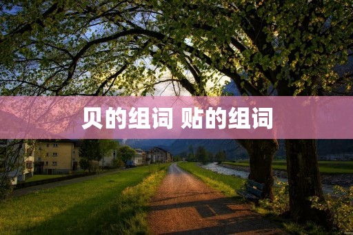 贝的组词 贴的组词