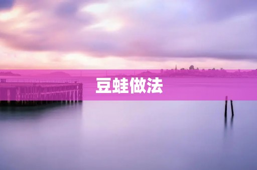 豆蛙做法：让你轻松做出美味的家常菜