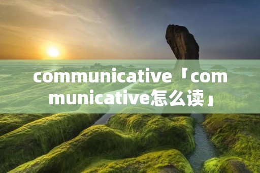 communicative「communicative怎么读」