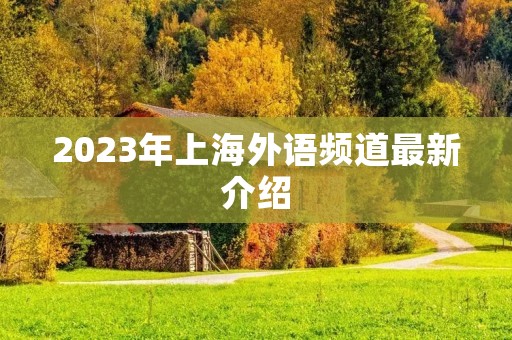 2023年上海外语频道最新介绍