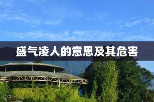 盛气凌人的意思及其危害