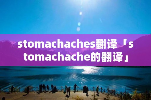 stomachaches翻译「stomachache的翻译」