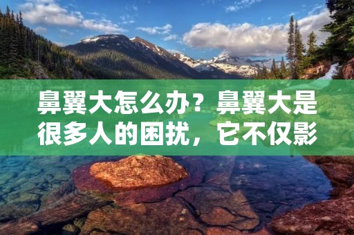 鼻翼大怎么办?鼻翼大是很多人的困扰,它不仅影响了面部轮廓的美感,还可能影响呼吸功能。那么,如何解决这个问题呢?本文将介绍几种解决鼻翼大的方法。 鼻翼大怎么办?鼻翼大是很多人的困扰,它不仅影响了面部轮廓的美感,还可能影响呼吸功能。那么,如何解决这个问题呢?本文将介绍几种解决鼻翼大的方法。