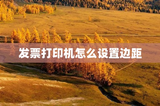 发票打印机怎么设置边距