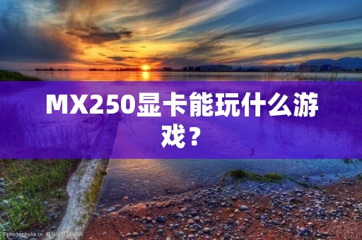 MX250显卡能玩什么游戏？