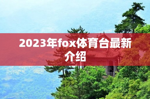 2023年fox体育台最新介绍
