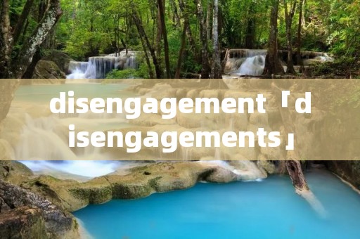 disengagement「disengagements」