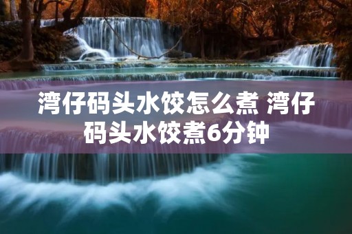 湾仔码头水饺怎么煮 湾仔码头水饺煮6分钟