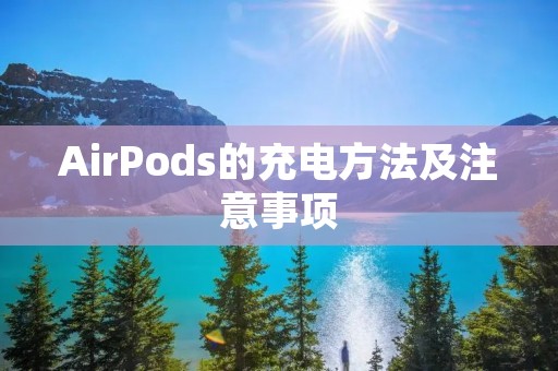 AirPods的充电方法及注意事项