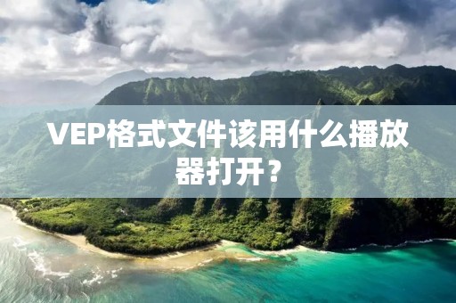 VEP格式文件该用什么播放器打开？