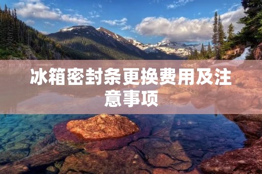 冰箱密封条更换费用及注意事项