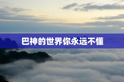 巴神的世界你永远不懂：一个游戏玩家的成长之路