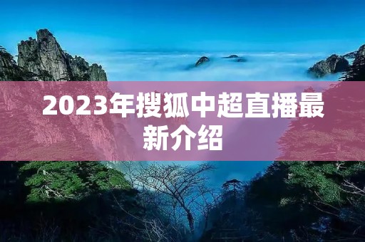 2023年搜狐中超直播最新介绍 2023年搜狐中超直播最新介绍
