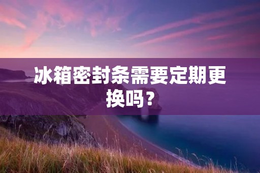 冰箱密封条需要定期更换吗？