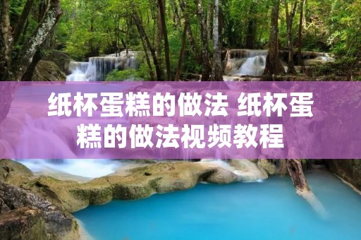 纸杯蛋糕的做法 纸杯蛋糕的做法视频教程