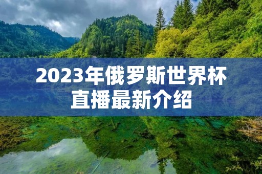 2023年俄罗斯世界杯直播最新介绍