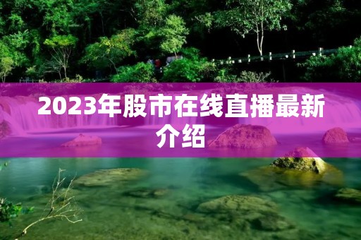 2023年股市在线直播最新介绍