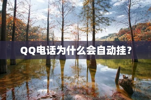 QQ电话为什么会自动挂?