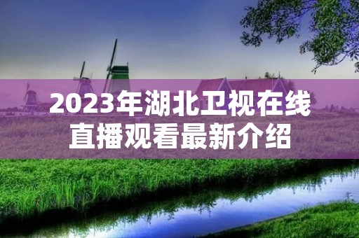 2023年湖北卫视在线直播观看最新介绍