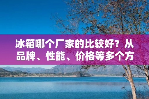 冰箱哪个厂家的比较好？从品牌、性能、价格等多个方面进行综合比较！