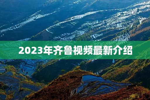 2023年齐鲁视频最新介绍