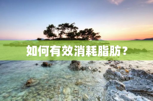 如何有效消耗脂肪? 如何有效消耗脂肪?
