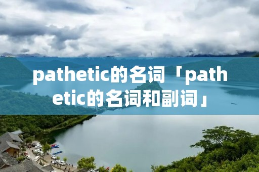 pathetic的名词「pathetic的名词和副词」