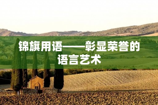 锦旗用语——彰显荣誉的语言艺术 锦旗用语——彰显荣誉的语言艺术