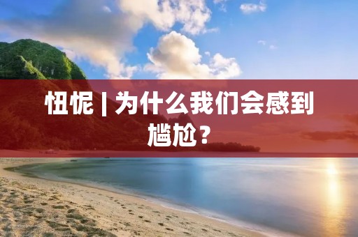 忸怩 | 为什么我们会感到尴尬？
