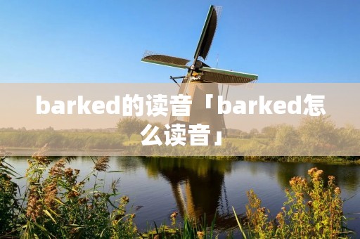 barked的读音「barked怎么读音」