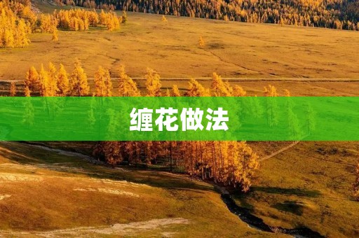 缠花做法：手把手教你制作精美缠花